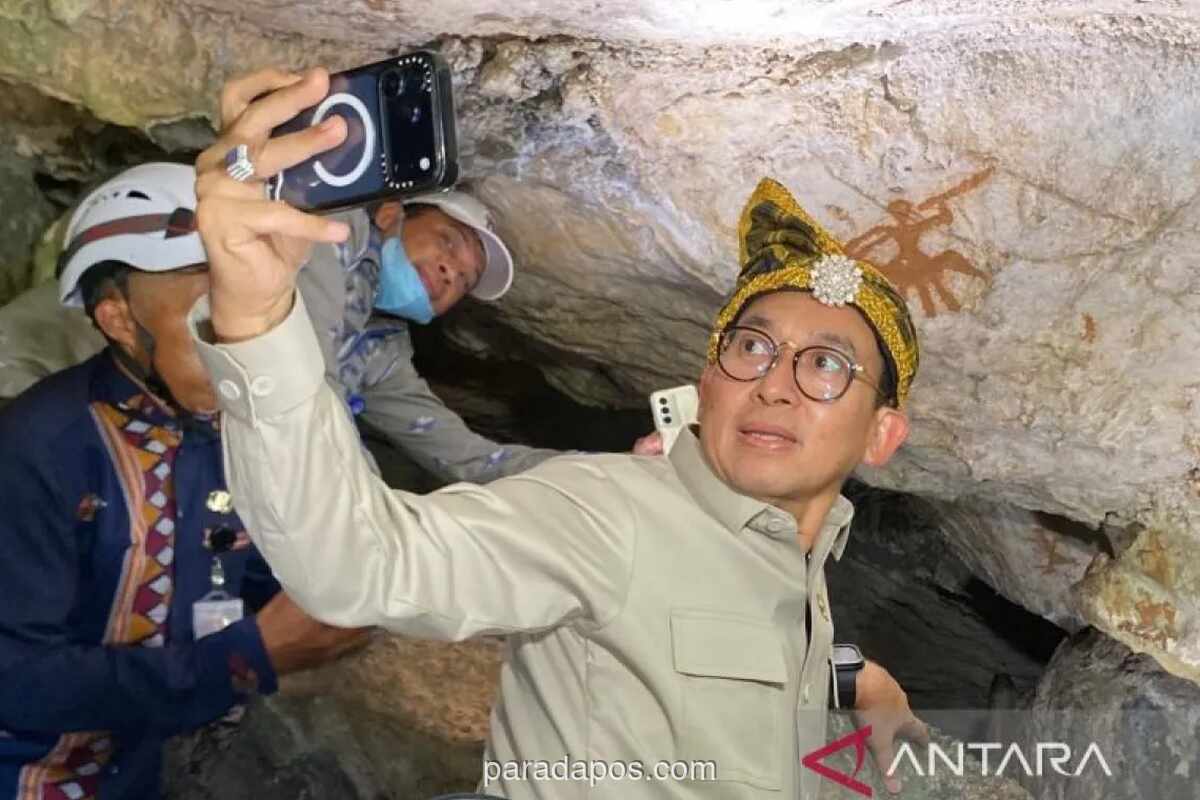 Fadli Zon Tekankan Edukasi Pengunjung demi Lindungi Lukisan Cadas Tertua di Dunia dari Sentuhan Tangan