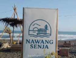 Nawang Senja, Kafe Tropis di Pantai Glagah Kulon Progo Tawarkan Konsep Grounding dan Spot Sunset Langsung ke Laut Lepas