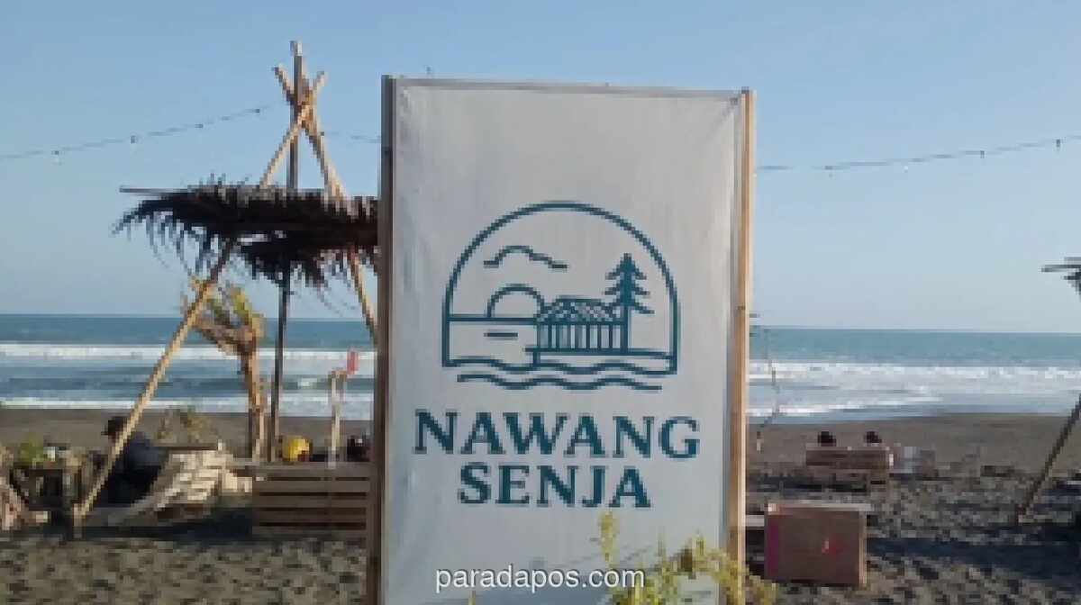 Nawang Senja, Kafe Tropis di Pantai Glagah Kulon Progo Tawarkan Konsep Grounding dan Spot Sunset Langsung ke Laut Lepas