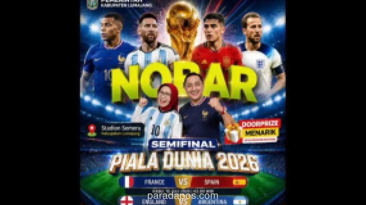 Pemkab Lumajang Sediakan Area UMKM di Nobar Gratis Semifinal Piala Dunia 2026 di Stadion Semeru