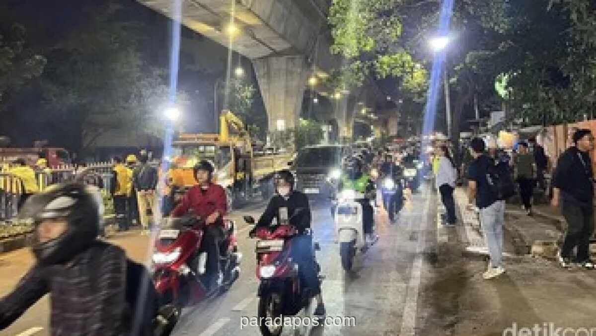 Pembongkaran JPO Tendean Rampung, Lalu Lintas Kembali Normal