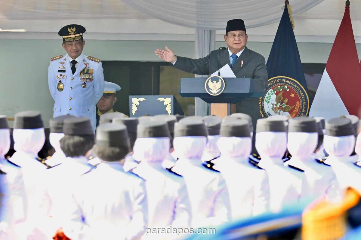 Presiden Prabowo Lantik 1.404 Pamong Praja Muda IPDN, Pesankan Kerja Tanpa Kesombongan dan Berpihak pada Rakyat