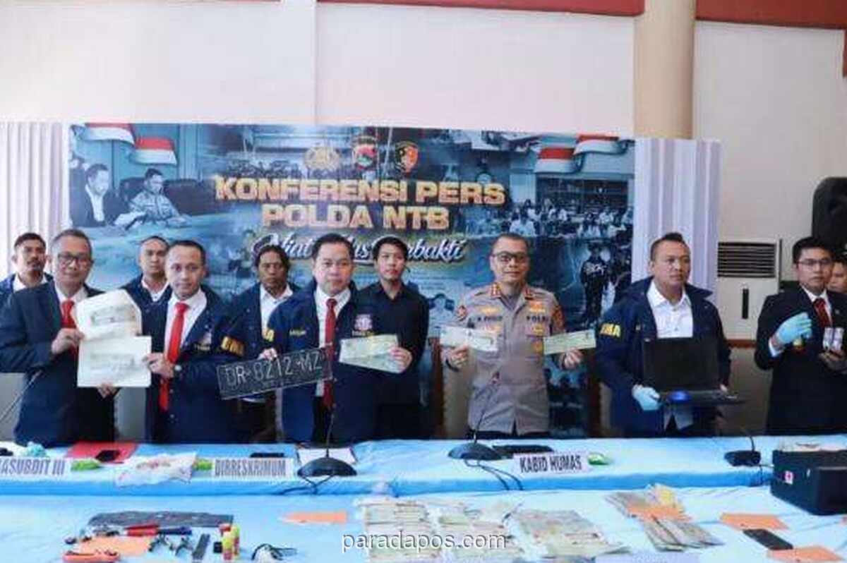 Polda NTB Bongkar Praktik Pemalsuan STNK di Mataram, Empat Orang Ditangkap