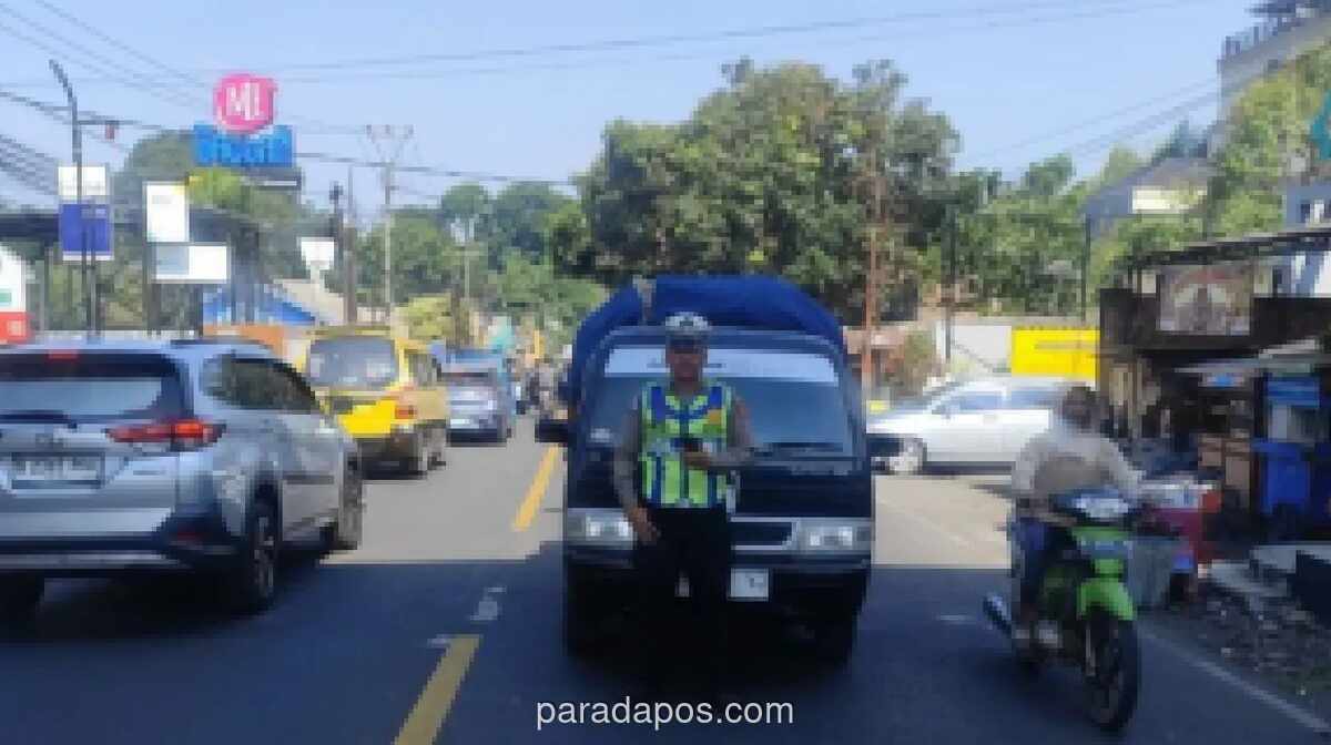 Polres Cianjur Terjunkan 60 Personel Antisipasi Kemacetan di Jalur Puncak Selama Libur Sekolah