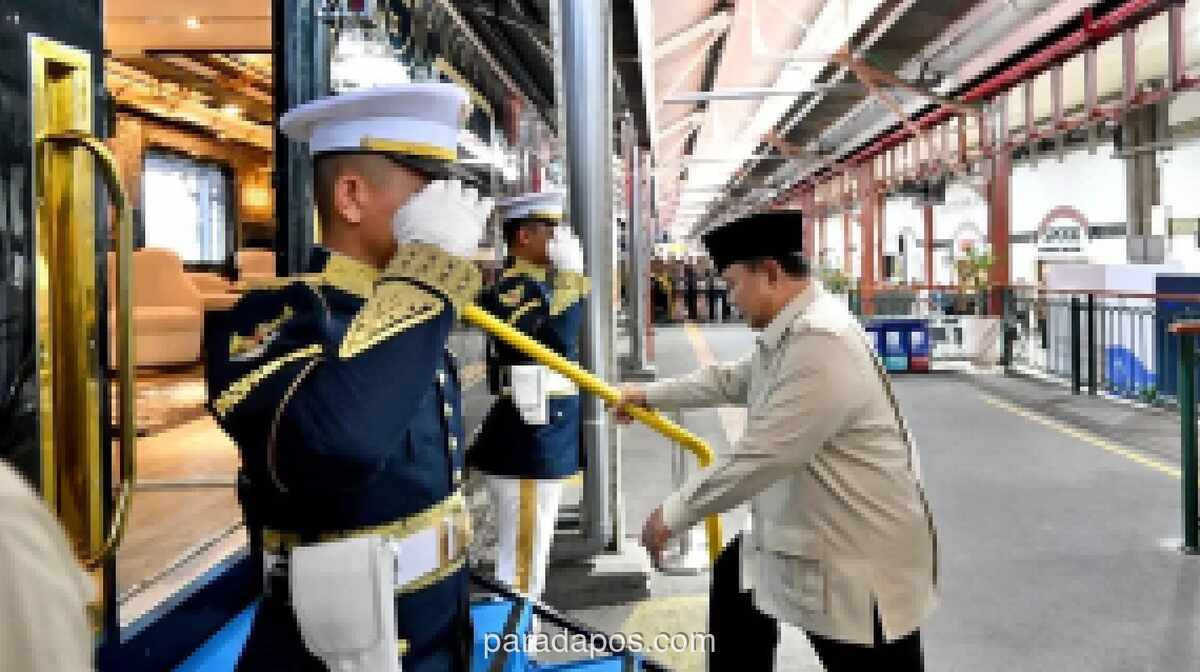 Presiden Prabowo Pulang ke Jakarta Naik Kereta Wisata Premium Nusantara Explorer Usai Kunjungan ke Jateng