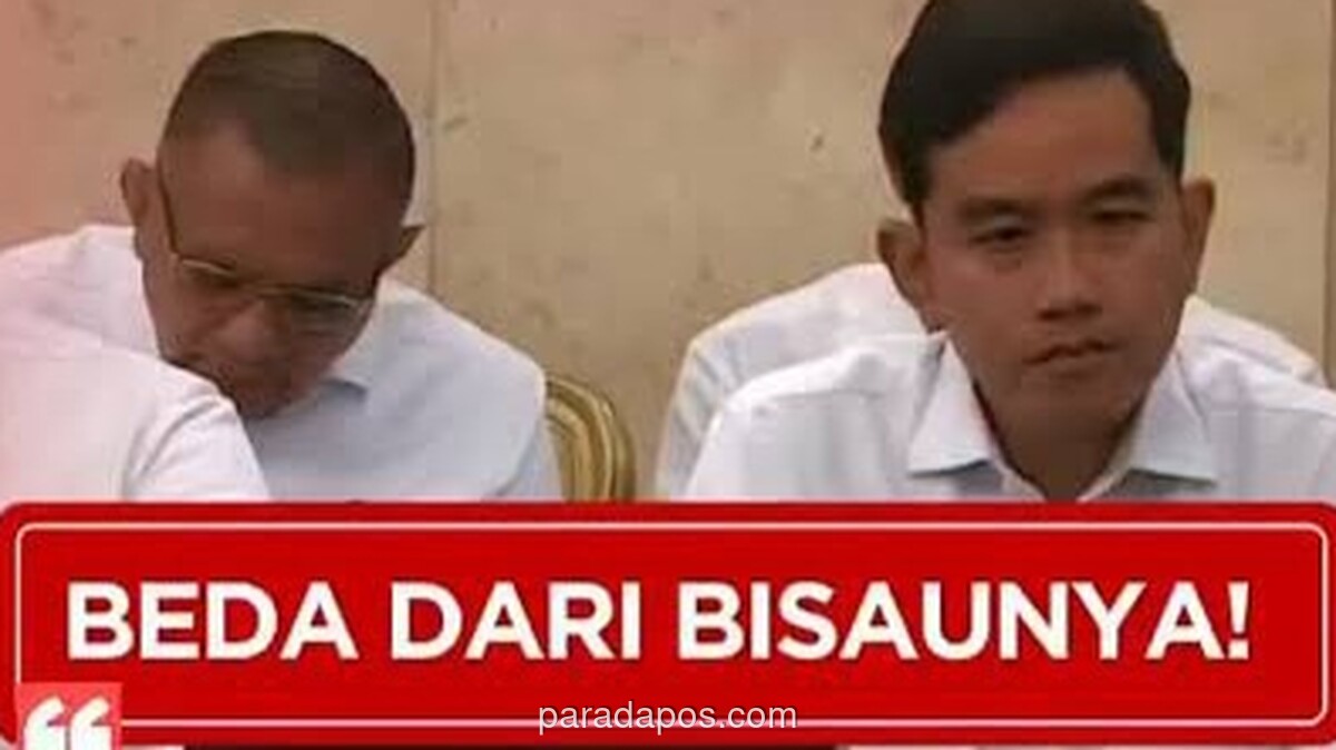 Gibran Duduk di Barisan Menteri Saat Rapat Kabinet, Publik Berspekulasi