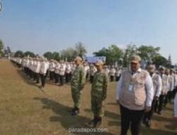 Kemenhaj Gelar Rakernas Haji 2026 Bernuansa Militer, Peserta Berbaris dalam Formasi Kompi