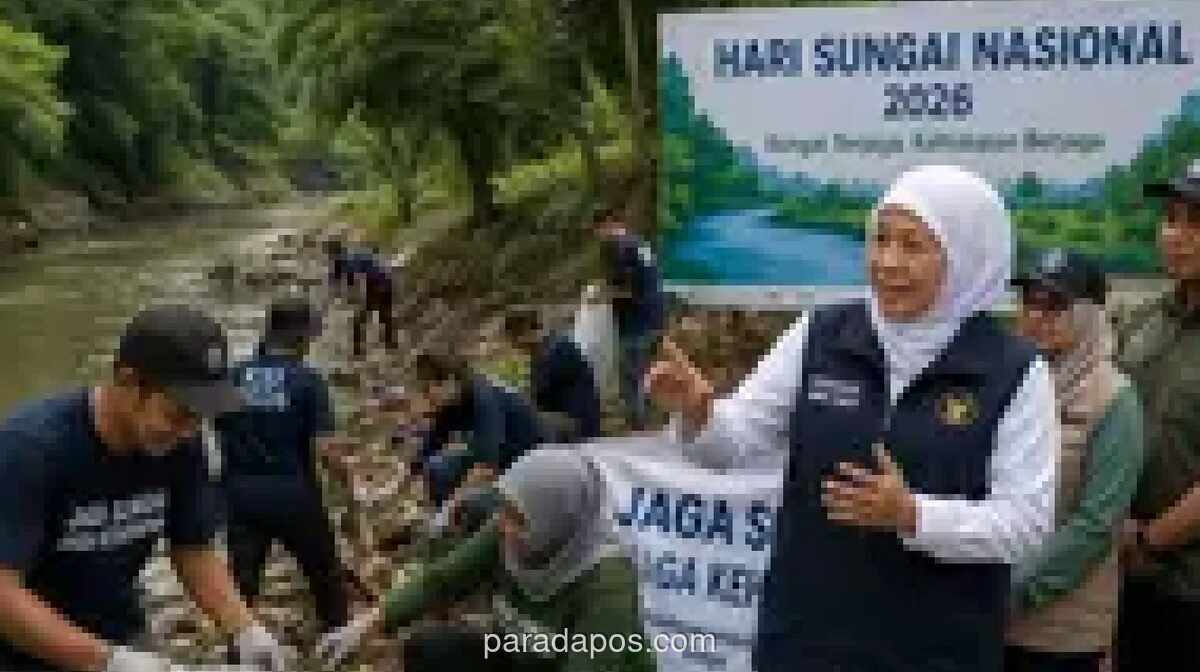 Khofifah Ajak Masyarakat Jatim Perkuat Kolaborasi Lestarikan Sungai Demi Keberlanjutan Hidup