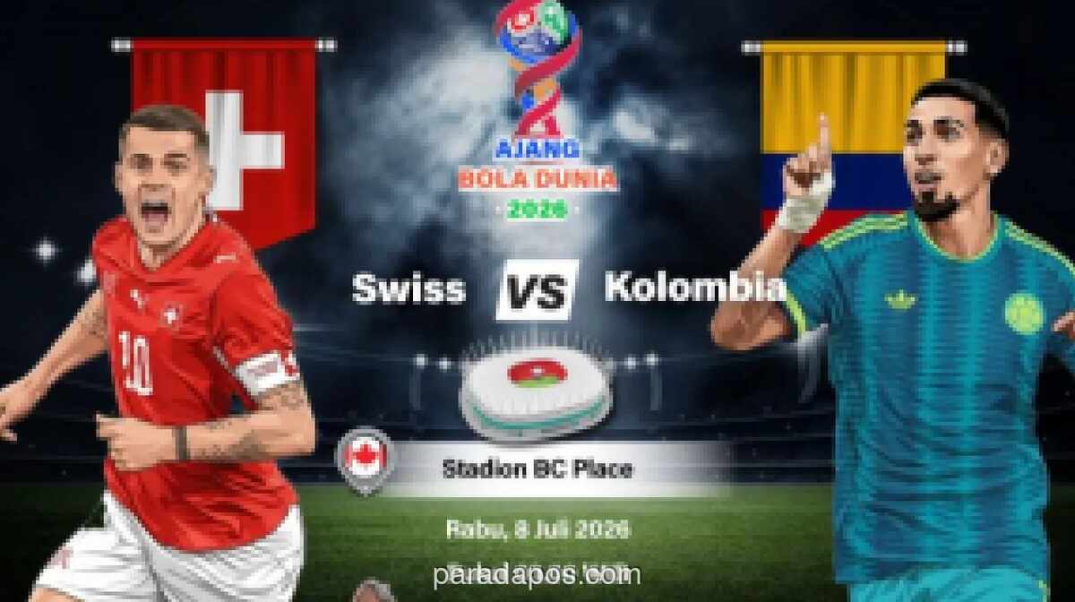 Swiss Hadapi Kolombia di Babak 16 Besar Piala Dunia 2026, Yakin Andalkan Formasi 4-2-3-1