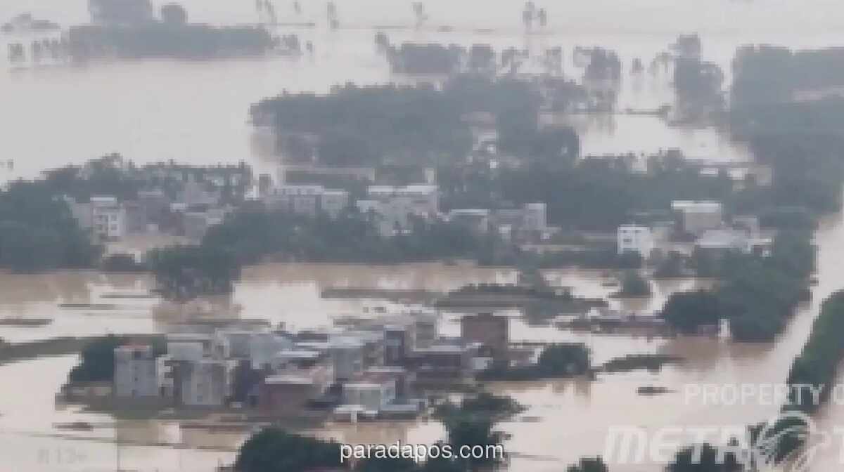 Topan Maysak Picu Banjir Bandang di Guangxi, Puluhan Ribu Warga Mengungsi