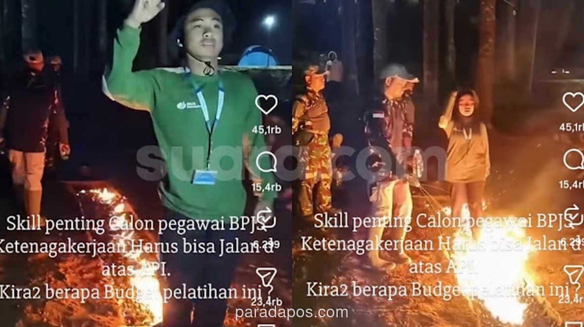Pelatihan Calon Pegawai BPJS Ketenagakerjaan Berjalan di Atas Bara Api Tuai Kritik Tajam
