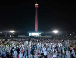 100 Ribu Orang Padati Monas untuk Zikir dan Doa Kebangsaan Jelang HUT ke-81 RI