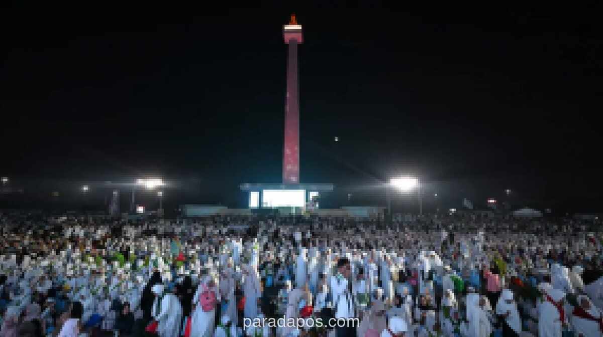 100 Ribu Orang Padati Monas untuk Zikir dan Doa Kebangsaan Jelang HUT ke-81 RI