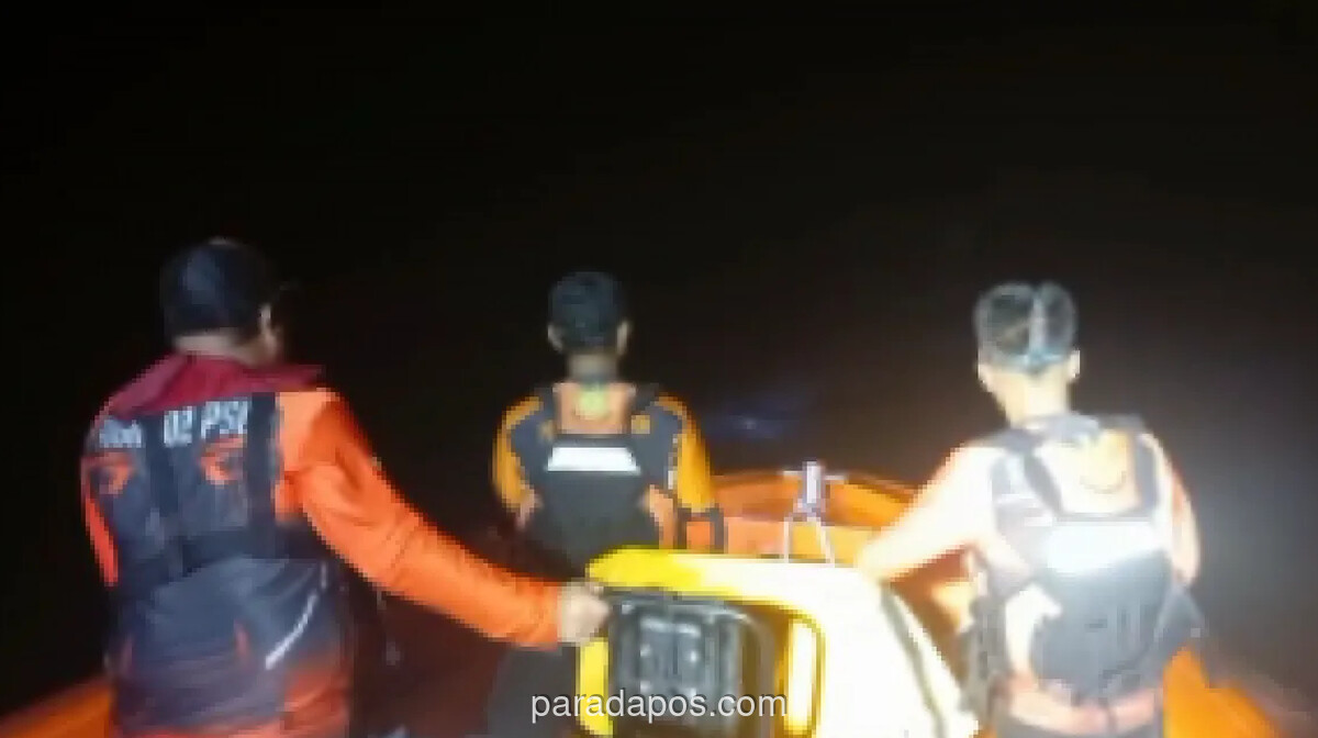 Empat Nelayan Lempasing Selamat Dievakuasi Setelah Kapalnya Mati Mesin di Perairan Anak Krakatau