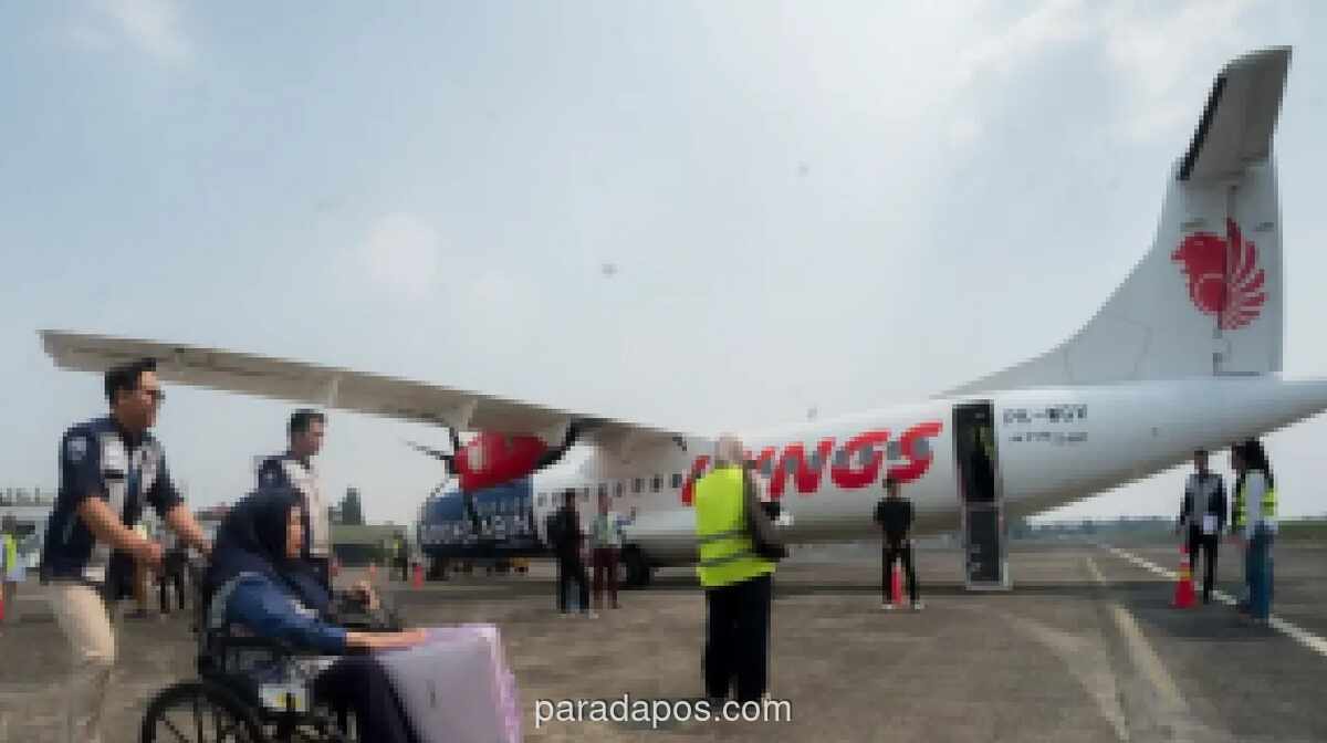 Wings Air Resmi Layani Rute Bandung-Palembang, 40 Penumpang Ikuti Penerbangan Perdana