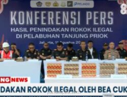 Bea Cukai Gagalkan Penyelundupan 8,9 Juta Batang Rokok Ilegal Lewat Kereta Kargo di Tanjung Priok