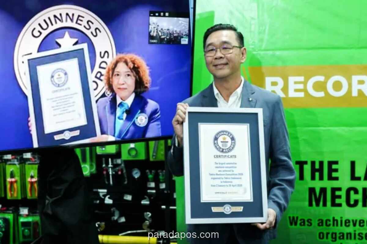 Tekiro Raih Rekor Dunia Guinness untuk Kompetisi Mekanik Otomotif Terbesar di Dunia
