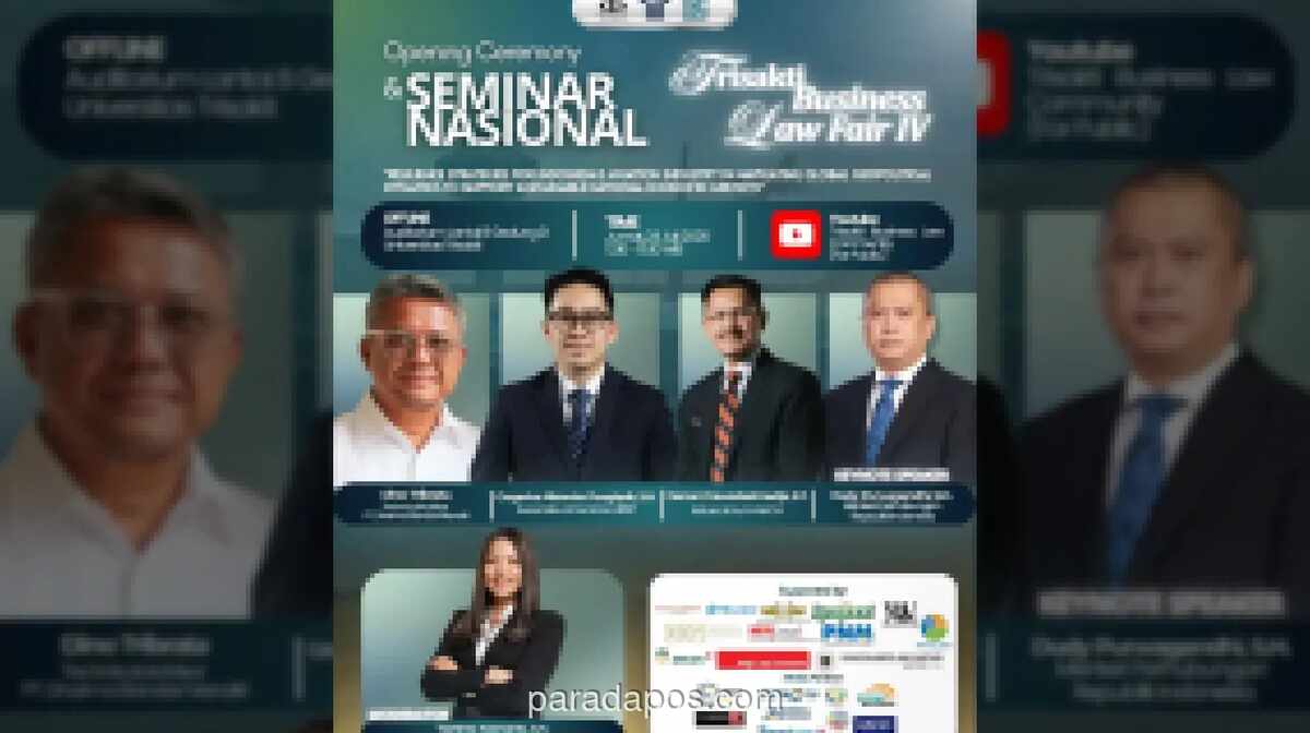Trisakti Business Law Fair IV Bahas Tata Kelola Hukum Aviasi, Hadirkan Menhub hingga Kompetisi Mahasiswa Nasional