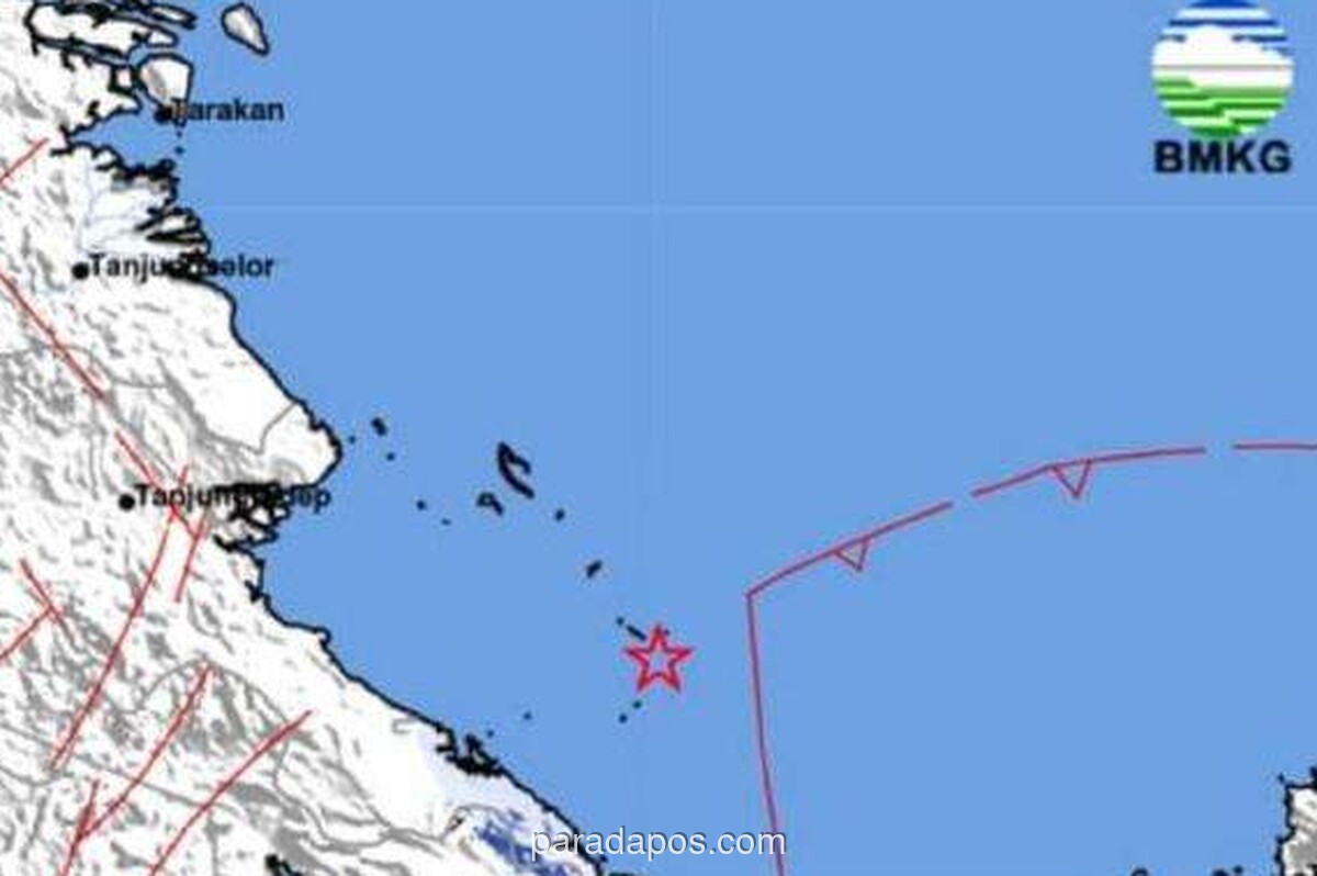 Gempa Dangkal Magnitudo 2,8 Guncang Tenggara Berau, Kalimantan Timur