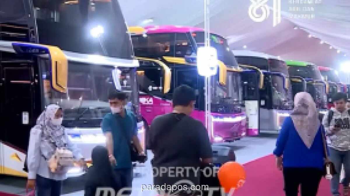 Karoseri Tentrem Pamerkan Sembilan Bus di GIIAS 2026, Termasuk Bus dengan Bangku Putar