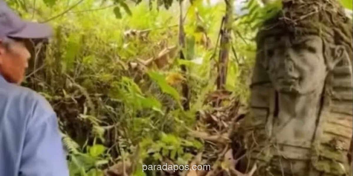 Patung Raksasa Mirip Firaun Muncul di Hutan Gunung Salak, Asal-usulnya Masih Misteri