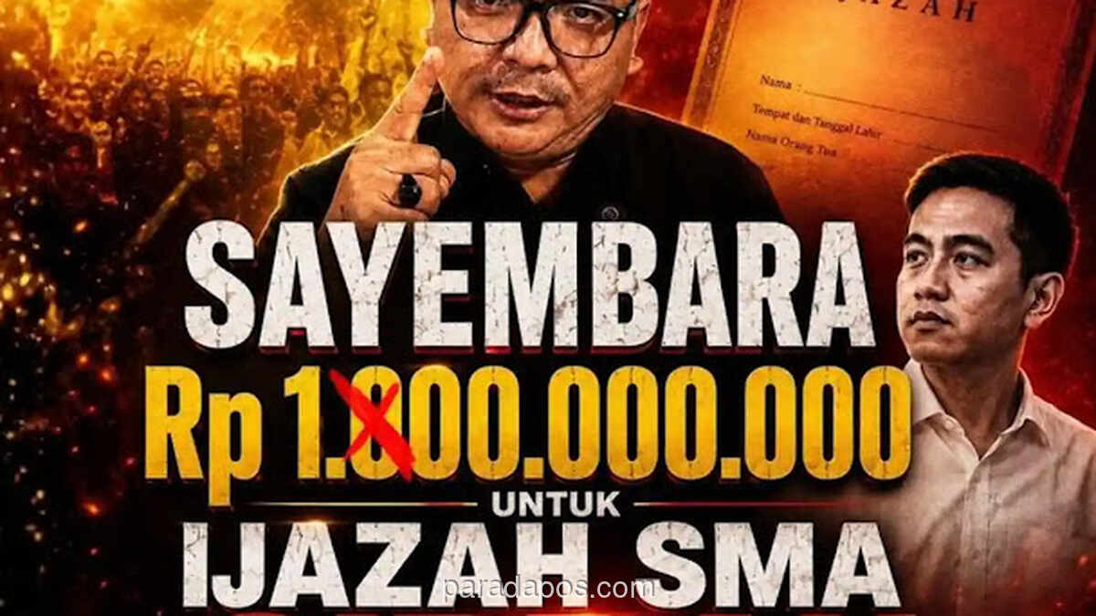 Denny Indrayana Tawarkan Rp100 Juta bagi yang Bisa Tunjukkan Ijazah Asli SMA Gibran