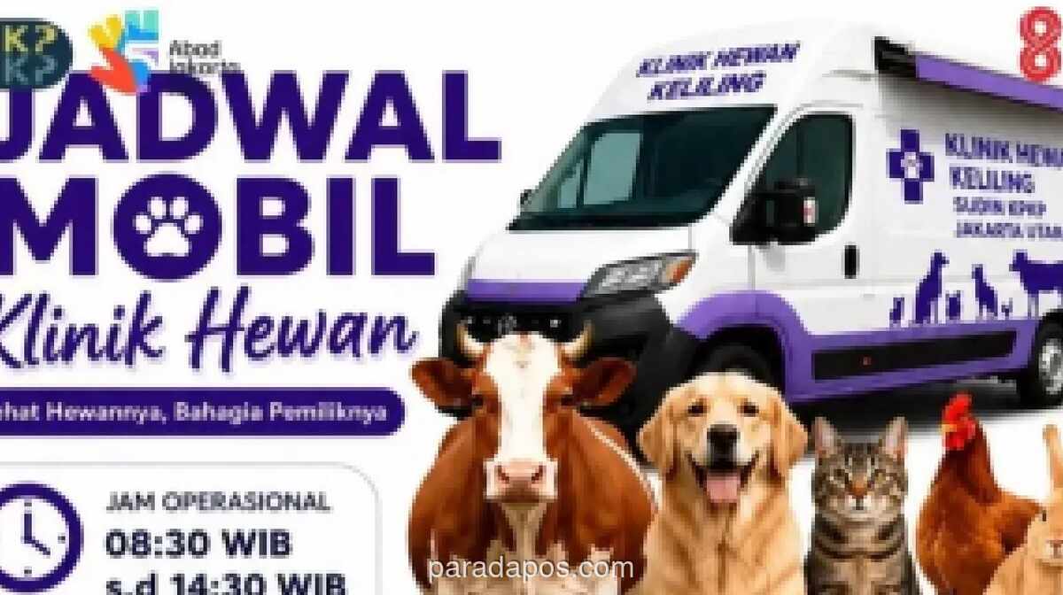Mobil Klinik Hewan Keliling Jakarta Utara Kembali Beroperasi, Vaksinasi Rabies hingga Steril Tersedia di Enam Lokasi