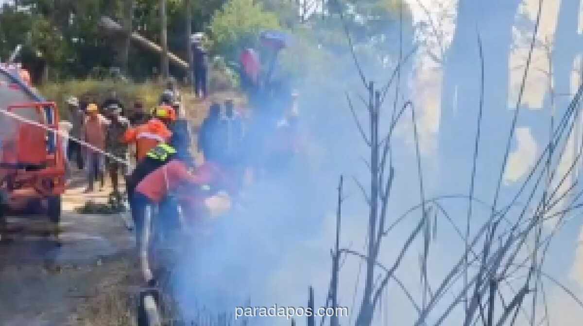 Kebakaran Hutan di Bromo Meluas, Helikopter Water Bombing Dikerahkan