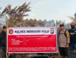 Polres Inhu Tetapkan Pelangsir Sawit sebagai Tersangka Karhutla di Rengat
