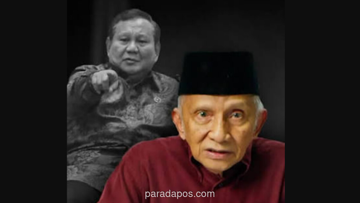 Amien Rais Ingatkan Prabowo soal Kedekatan dengan Trump: Jaga Politik Bebas Aktif, Jangan Terkesan Condong ke Israel