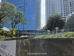 Pagar Depan Mal Kota Kasablanka Dibongkar Sehari Setelah Disorot Gubernur
