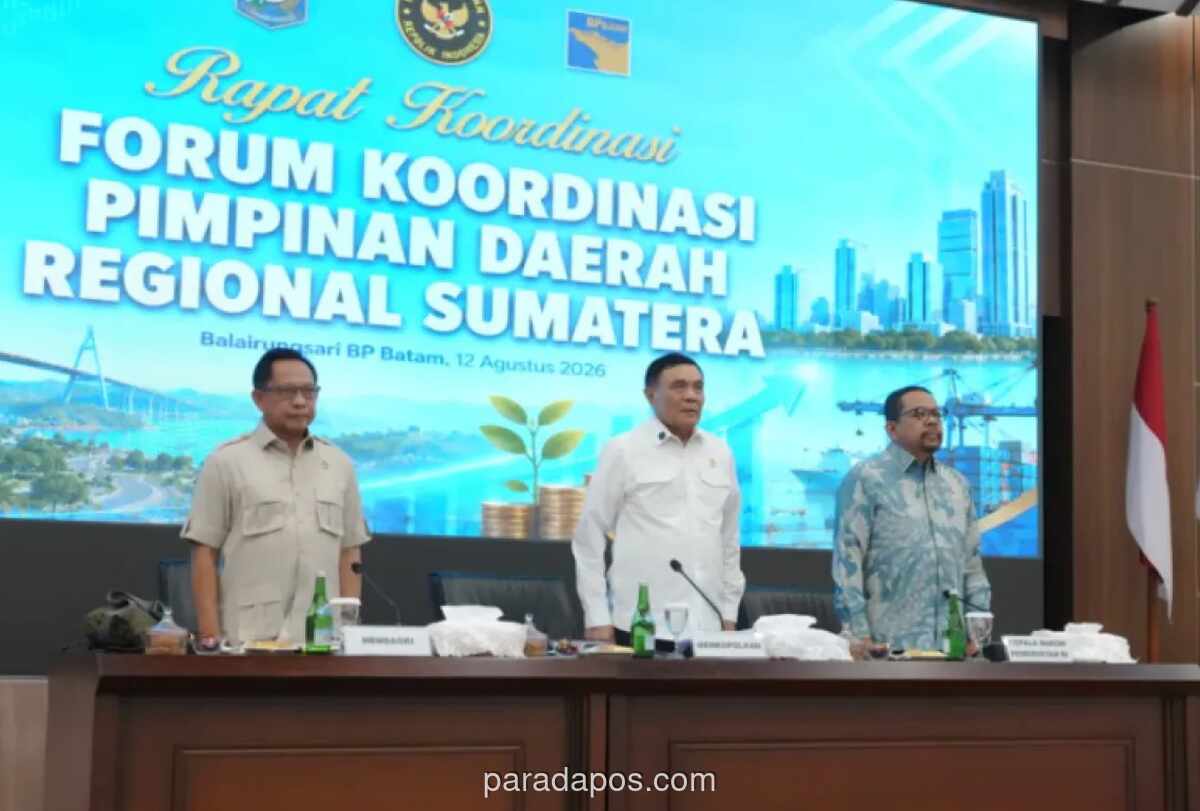 Mendagri Tito Karnavian Dorong Forkopimda se-Sumatera Perkuat Sinergi demi Stabilitas dan Percepatan Ekonomi