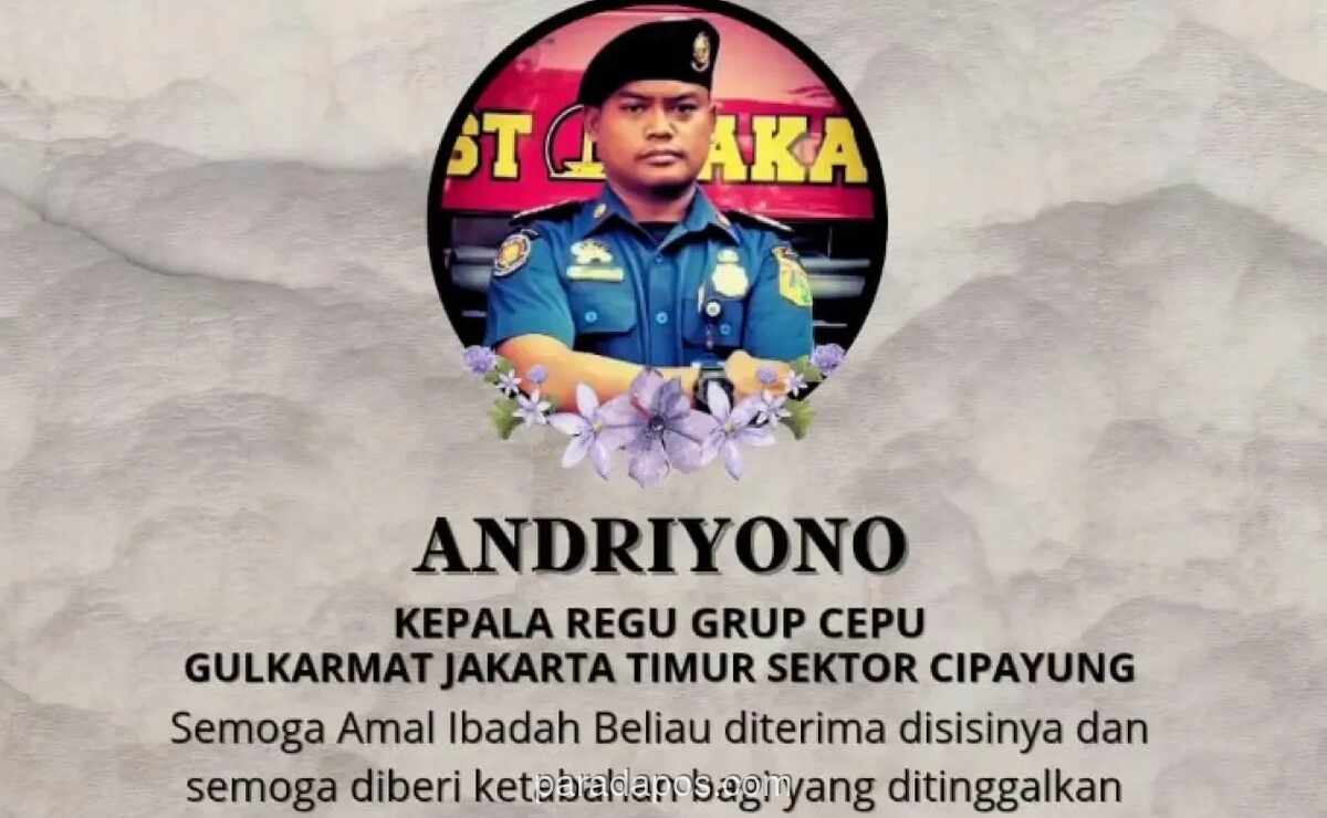 Petugas Damkar Jakarta Timur Meninggal Usai Mengeluh Nyeri Dada Saat Padamkan Kebakaran TPS