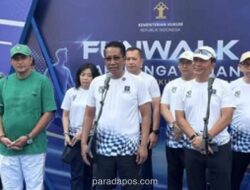 Menkum Pimpin Fun Walk di CFD Rasuna Said, Awali Rangkaian HUT ke-81 Kemenkum