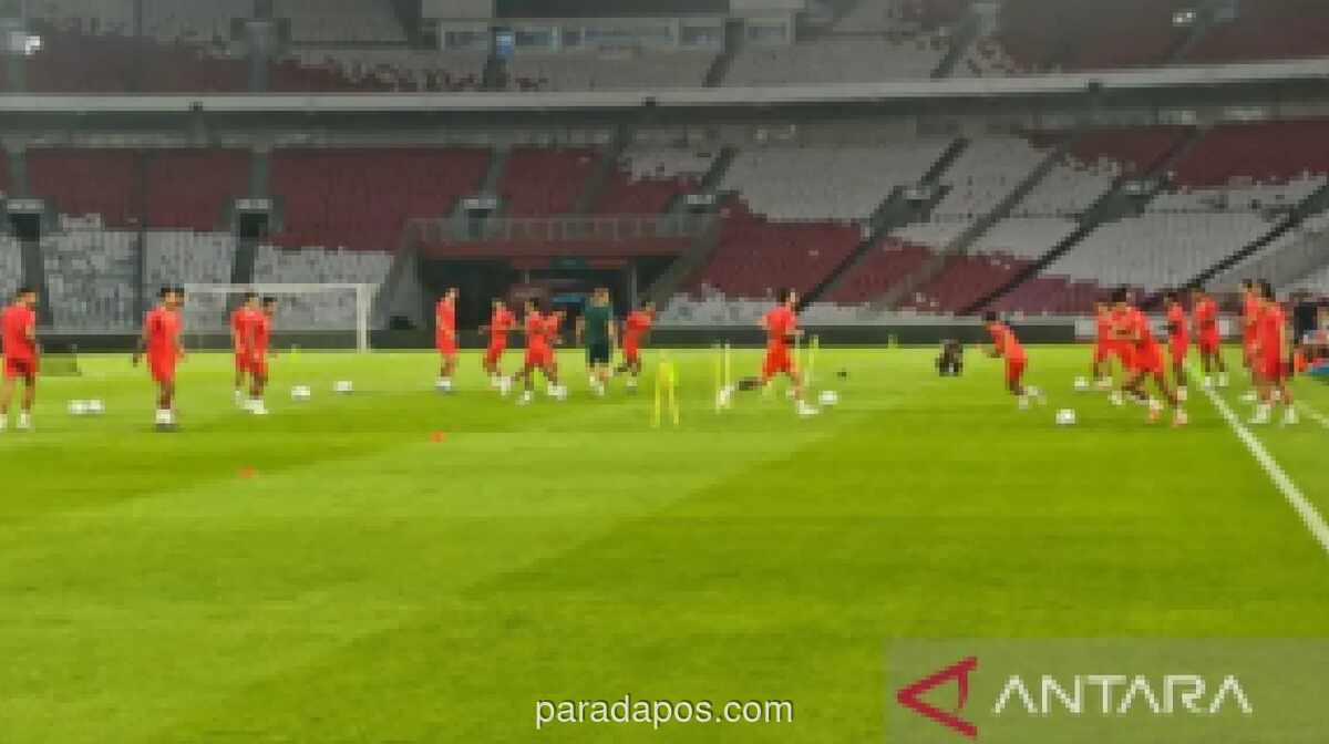 Timnas Indonesia Gelar Latihan Resmi di SUGBK Jelang Lawan Vietnam, Marselino Dipastikan Absen