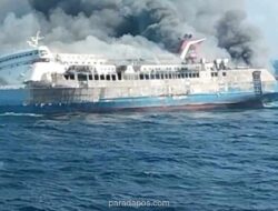 Kebakaran Kapal di Perairan Utara Jawa, 5 Penumpang Tewas dan 225 Selamat Dievakuasi