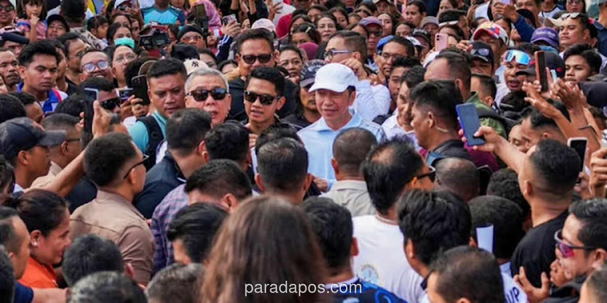 Jokowi Disambut Riuh Warga saat Ikut CFD di Kupang, Teriakan Terima Kasih Bersahutan