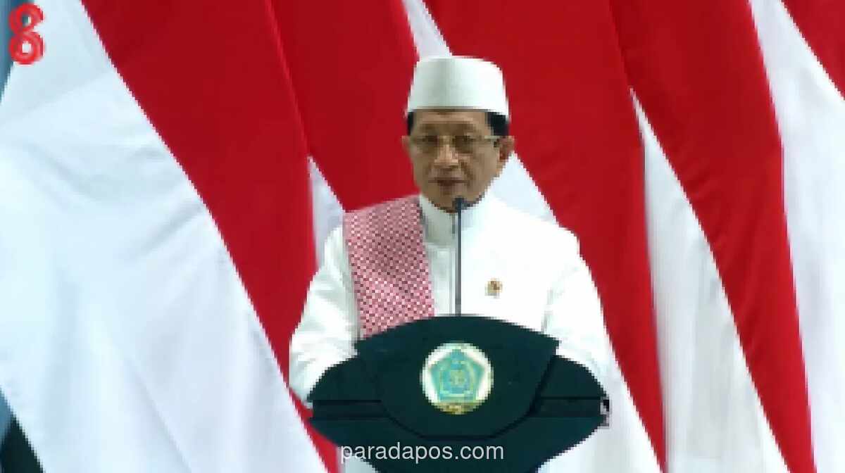 Menteri Agama Sampaikan Salam Presiden Prabowo di Zikir Kebangsaan Monas yang Dihadiri 100 Ribu Orang